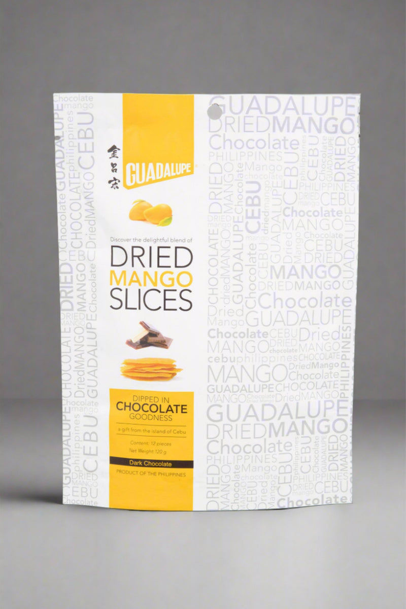 Guadalupe Dried Mango Slices Dipped in Dark Chocolate Pouch Kultura