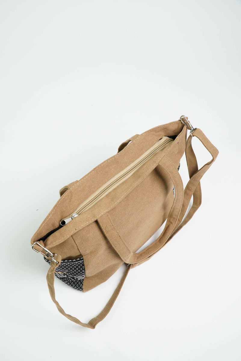 Canvas Sling bag with Printed Pocket – Kultura Filipino Support