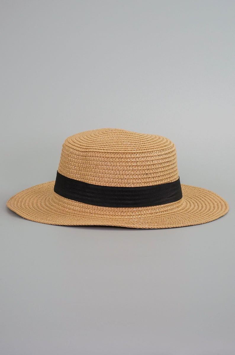 Straw Boater Hat with Ribbon Kultura Filipino – Kultura Filipino