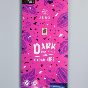 Auro 64% Dark Chocolate with Cacao Nibs