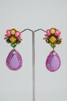Pola Lilac Taffy Beaded Earrings