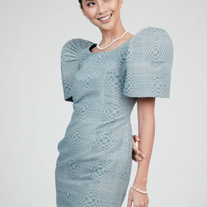 Women's Binakul Modern Filipiniana Terno Dress