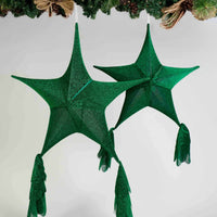Handcrafted Foldable Christmas Parol in Green