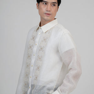 Men's Linen Silk Pancho Barong