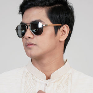 Helston 04 - Silver Mirror Polarized Lens