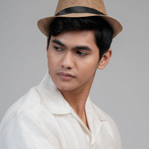 Classic Woven Fedora Hat