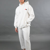 Athleisure Cropped Sweatpants in Off White