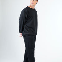 Athleisure Cropped Sweatpants in Black
