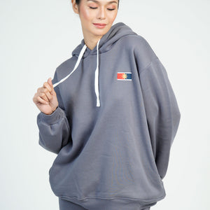 Athleisure Hoodie Jacket in Gray
