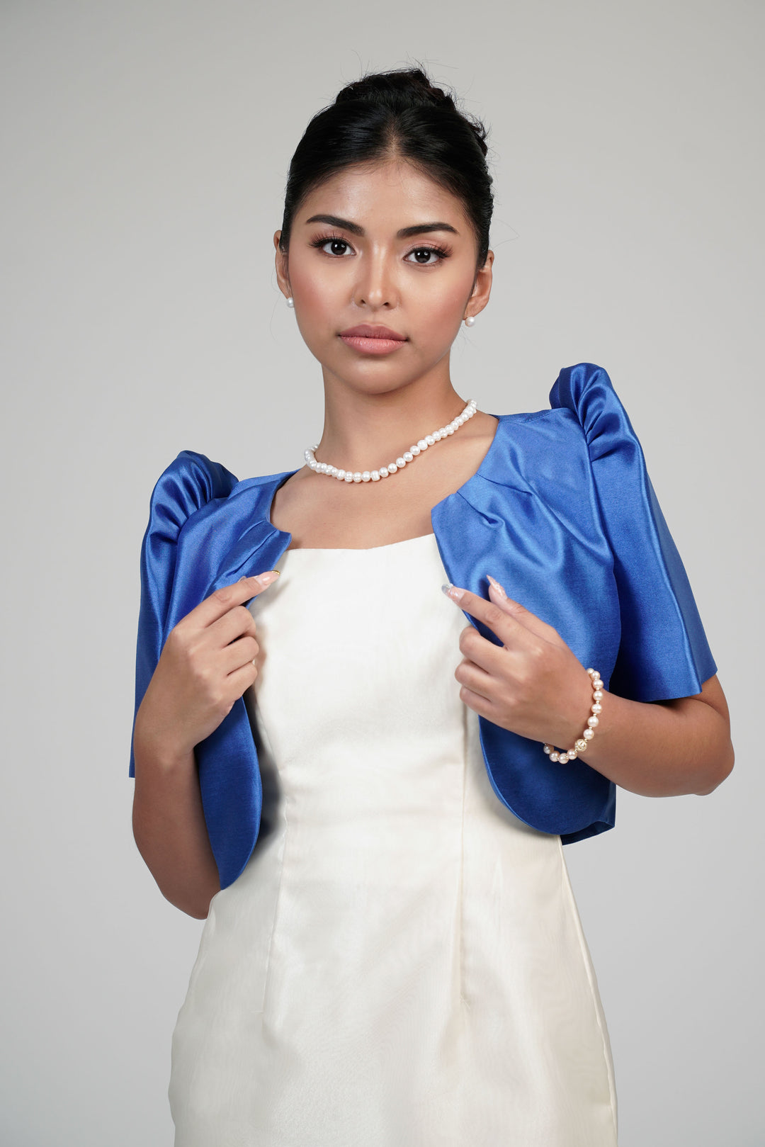 Women's Gazaar Filipiniana Bolero in Blue