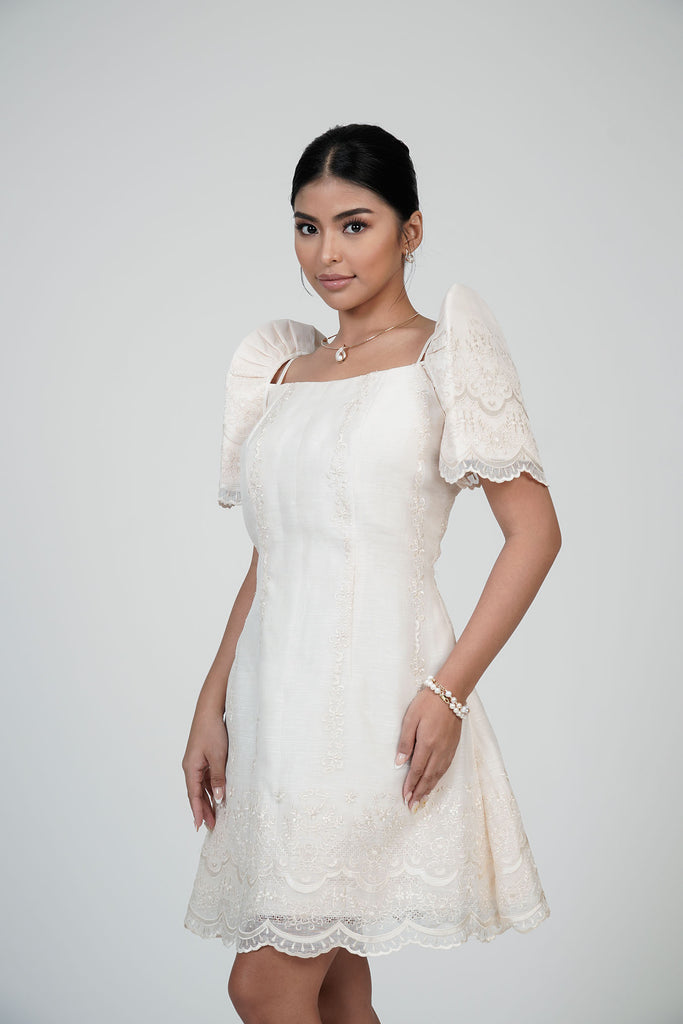 Women's Filipiñiana Dress with Detachable Sleeves Women's Filipiñiana Dress with Detachable Sleeves