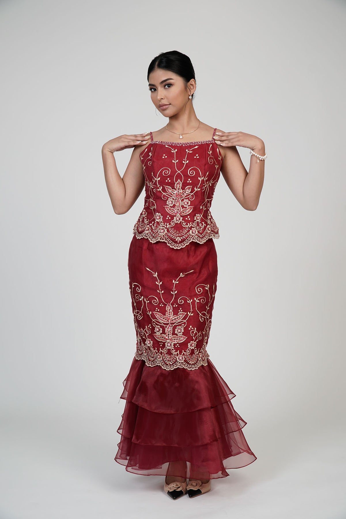 ophelia dress burgundy Ophelia Primera Studio