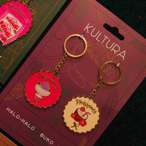 Halu-halo and Buko Keychain Set of 2