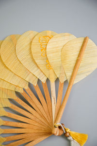 Petal Shaped Abaca Fan