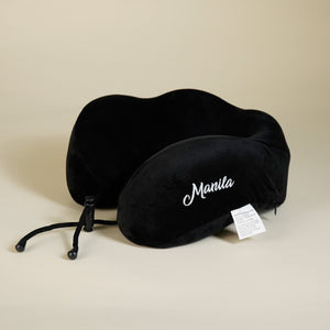Embroidered Memory Foam Neck Pillow