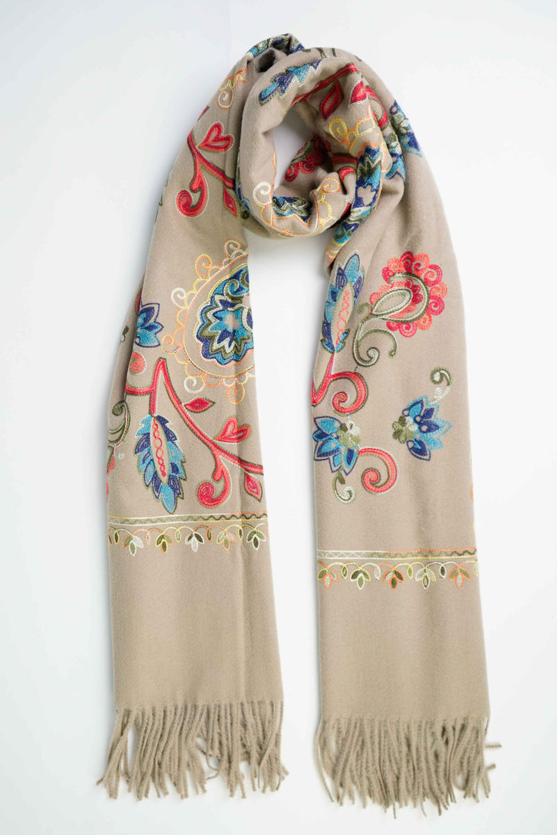 Oriental Pattern Embroidered Shawl â Kultura Filipino | Support Local