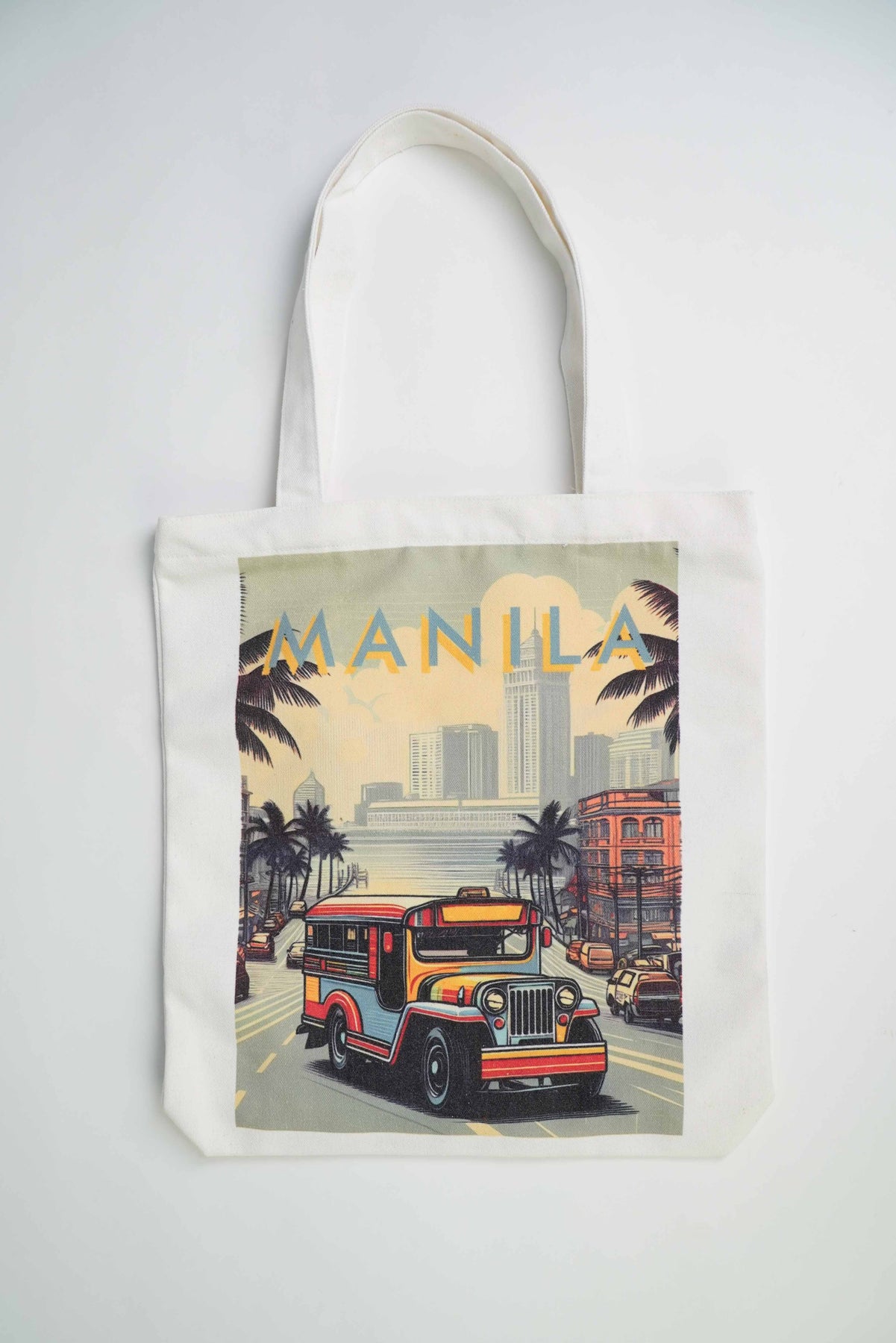 Manila Landscape Print Canvas Tote Bag – Kultura Filipino | Support Local