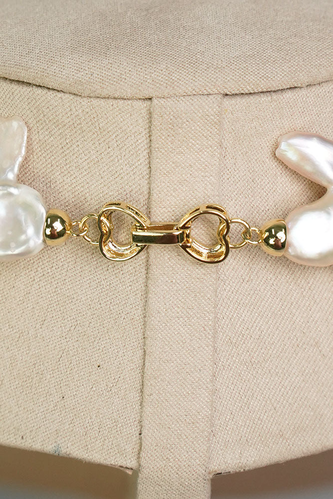 Baroque Pearl Choker Necklace in Pink Kultura Filipino Support Local