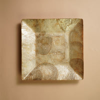Square Plate Natural Capiz