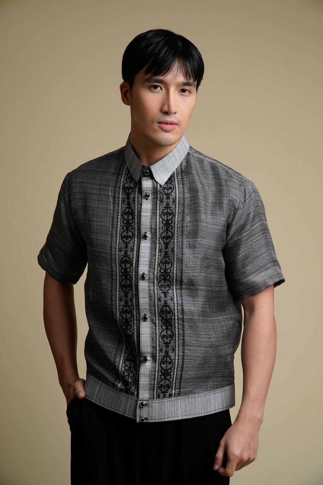 traditional filipino dress shirt A barong Tagalog is the semi-transparent men wear at weddings, formal events, or anything that smells like important family photos. Think: a button-down, usually long-sleeved, worn untucked over an line for the new size you want in replacement Handmade Kapamilya Barong Tagalog for
