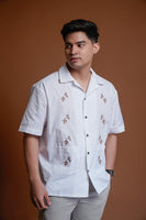 Men's Short Sleeves Top in White