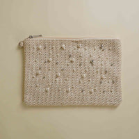 Pouch with Weave Pearls