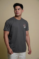 Men's Philippines Wave Graphic Tee in Gray
