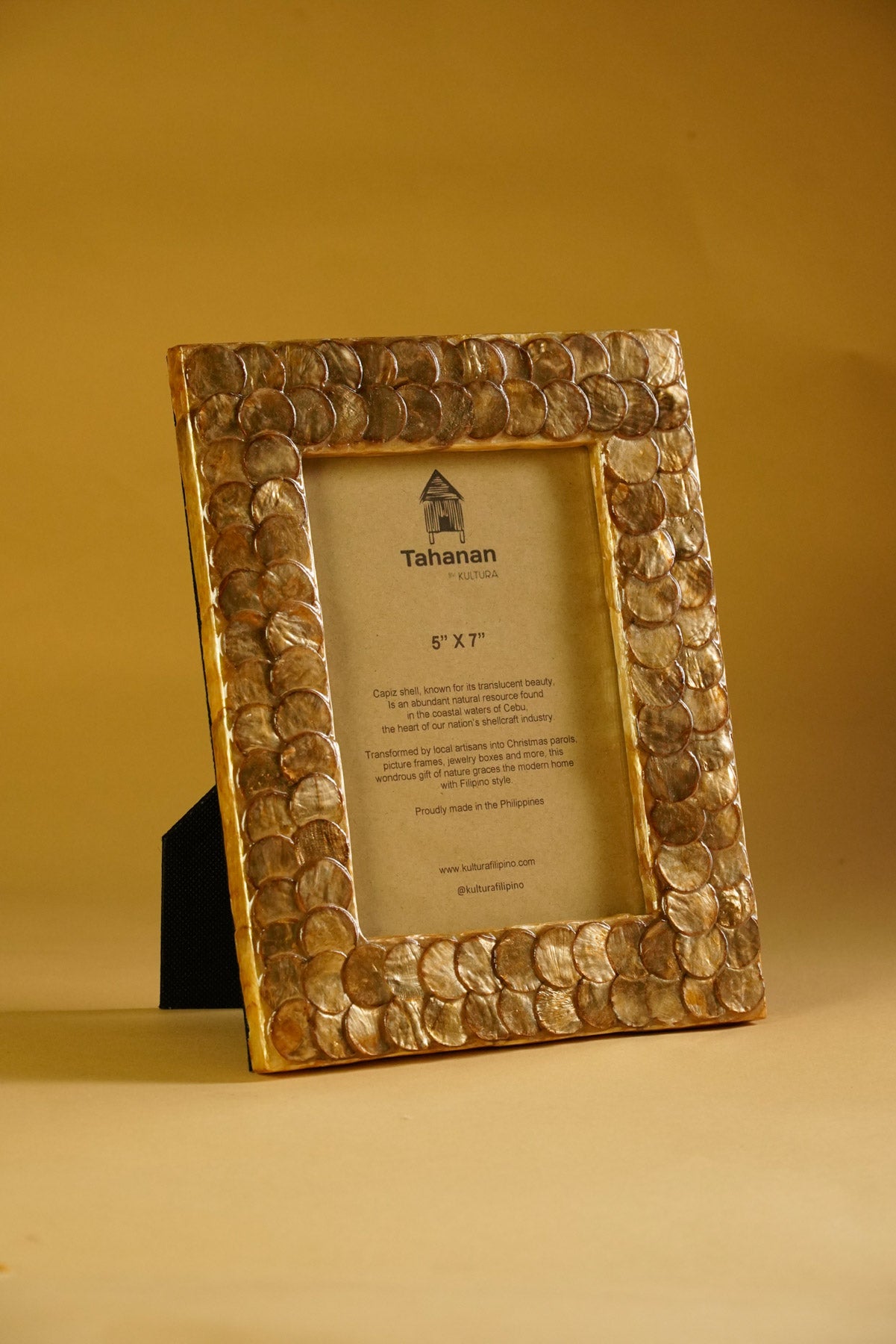 Capul Photo Frame Design Capiz Picture Frame 5X7 – Kultura Filipino | Support Local