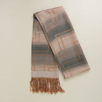 Pashmina Shawl with Squares Pattern
