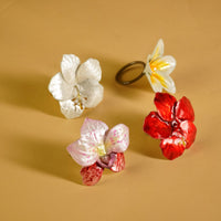 Napkin Ring Floral Set of 4