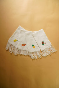 Napkin Coco Mango Papaya Pineapple Embroidery Set of 4