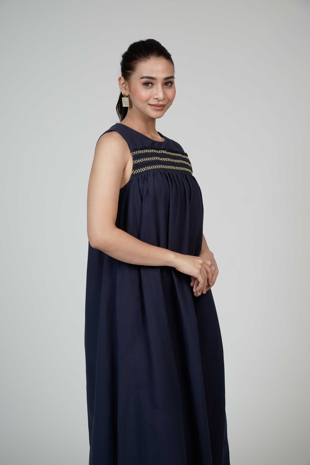 chinese dress ladies Millie Maxi Tent Dress - Black