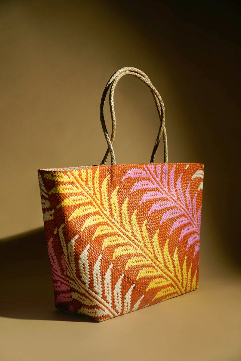Tikog Handbag with Diagonal Design – Kultura Filipino | Support Local