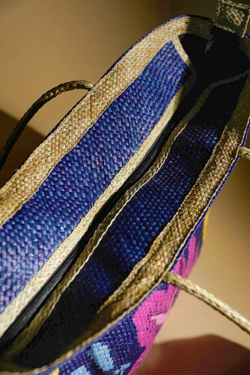Tikog Handbag with Mixed Leaves Design – Kultura Filipino | Support Local