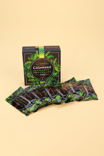 Cebu Best Calamansi Caramel Chocolate Coins 6s - Kultura Filipino | Support Local