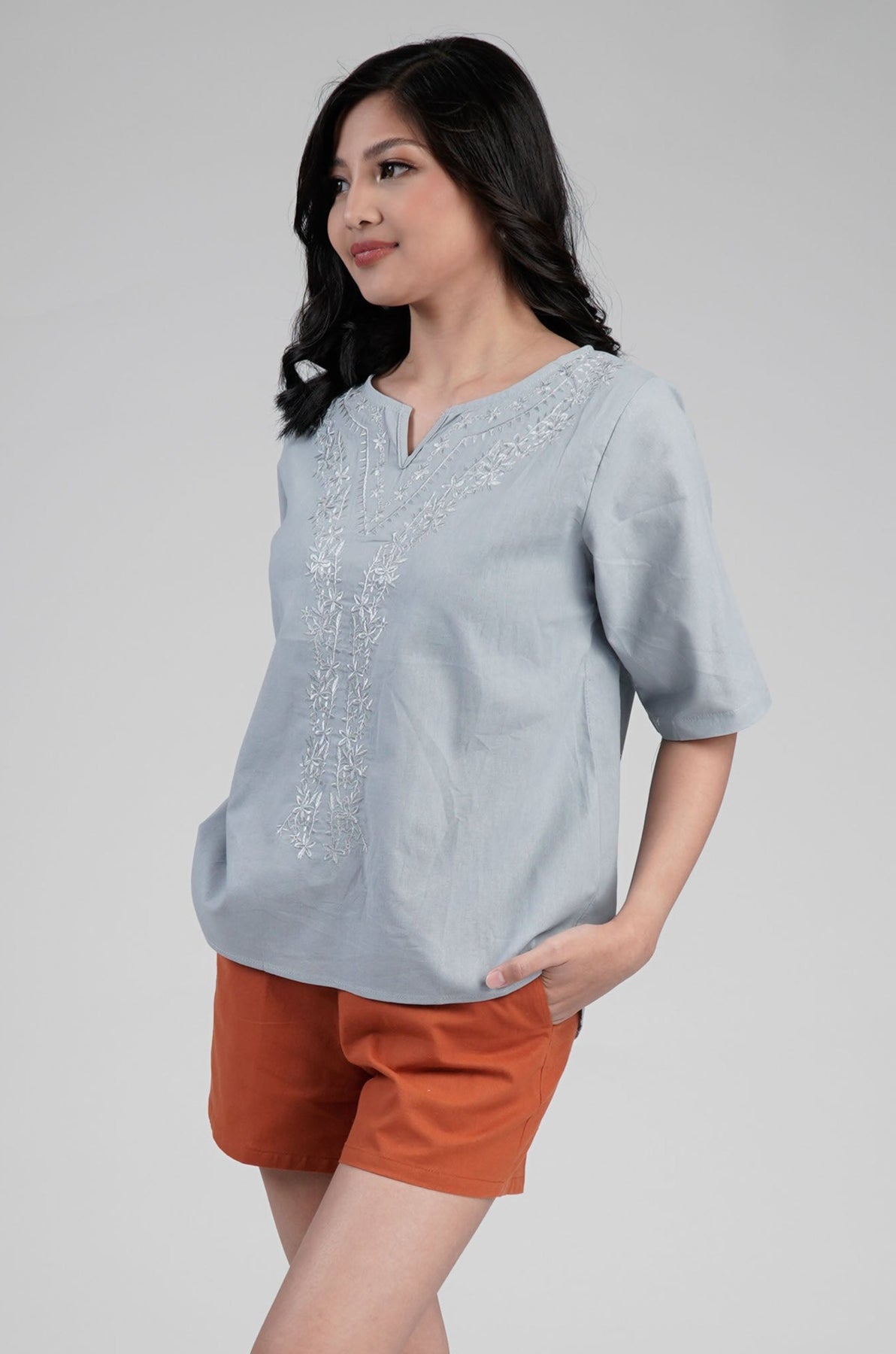 Buy Embroidered Woven Top for Women | Kultura Filipino – Kultura ...