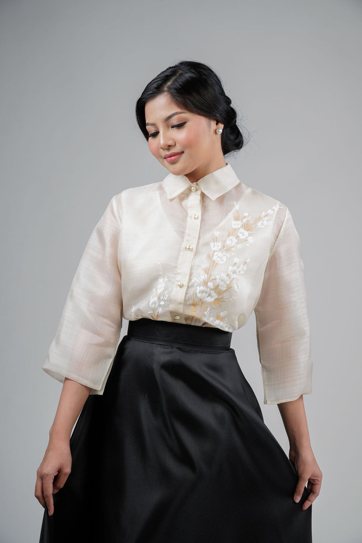 Women's Handpainted Silk Cocoon Barong – Kultura Filipino | Support Local
