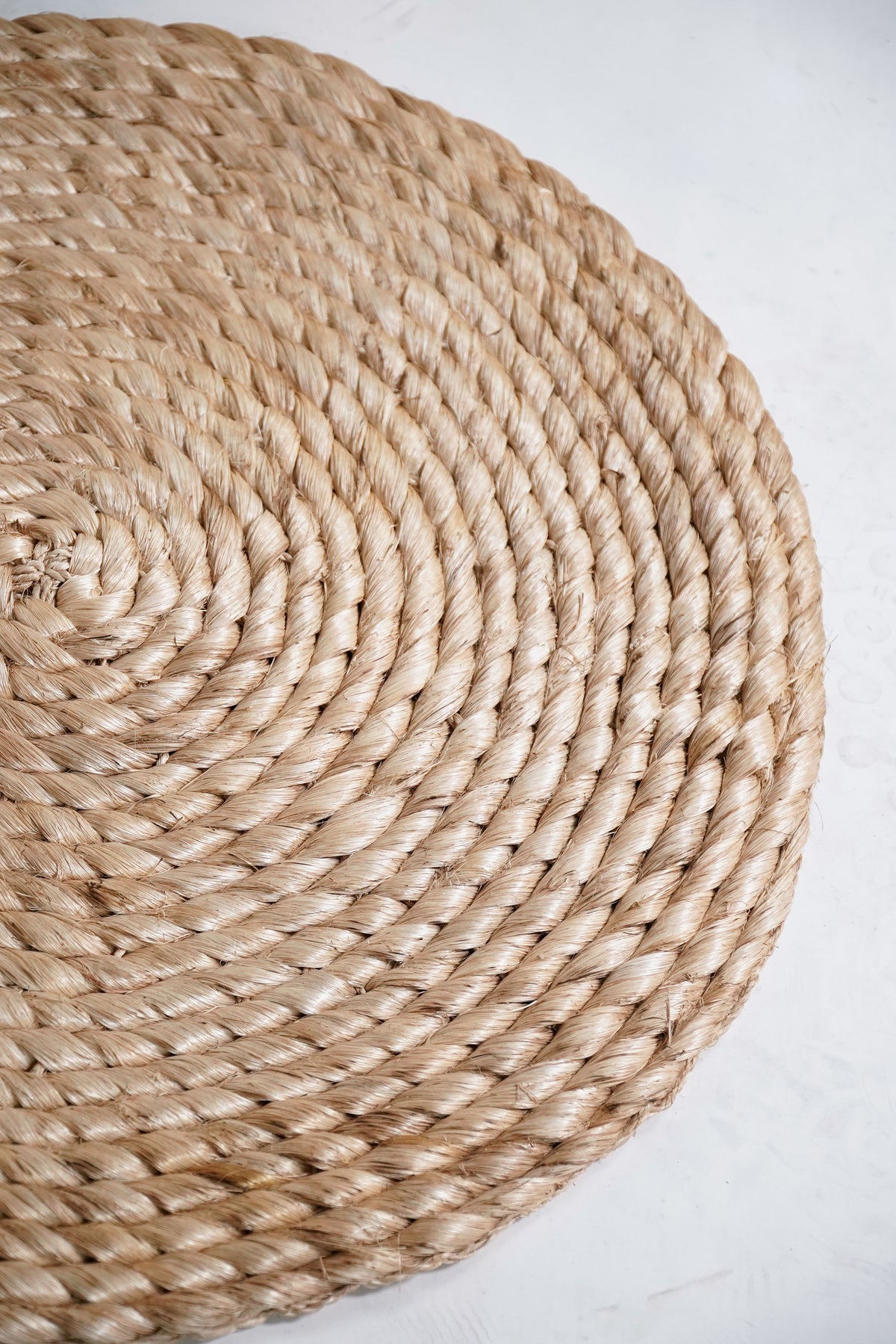 Twisted Round Abaca Rug – Kultura Filipino | Support Local