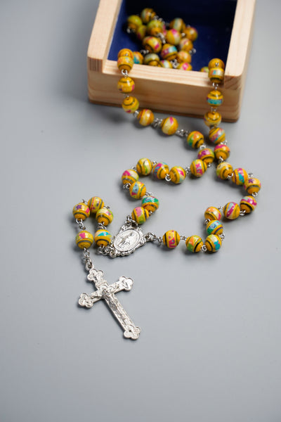 Crafts for a Cause Rosary with Wooden Case - Kultura Filipino | Support Local