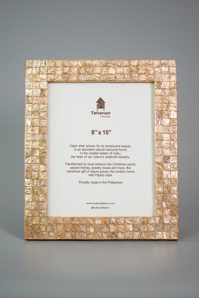 Smoked Capiz Picture Frame with Chips in Gold 8 x 10 – Kultura Filipino ...
