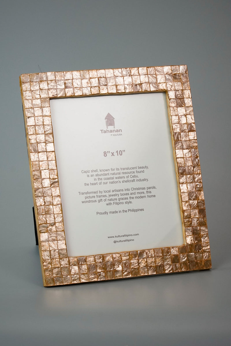 Smoked Capiz Picture Frame with Chips in Gold 8 x 10 – Kultura Filipino ...