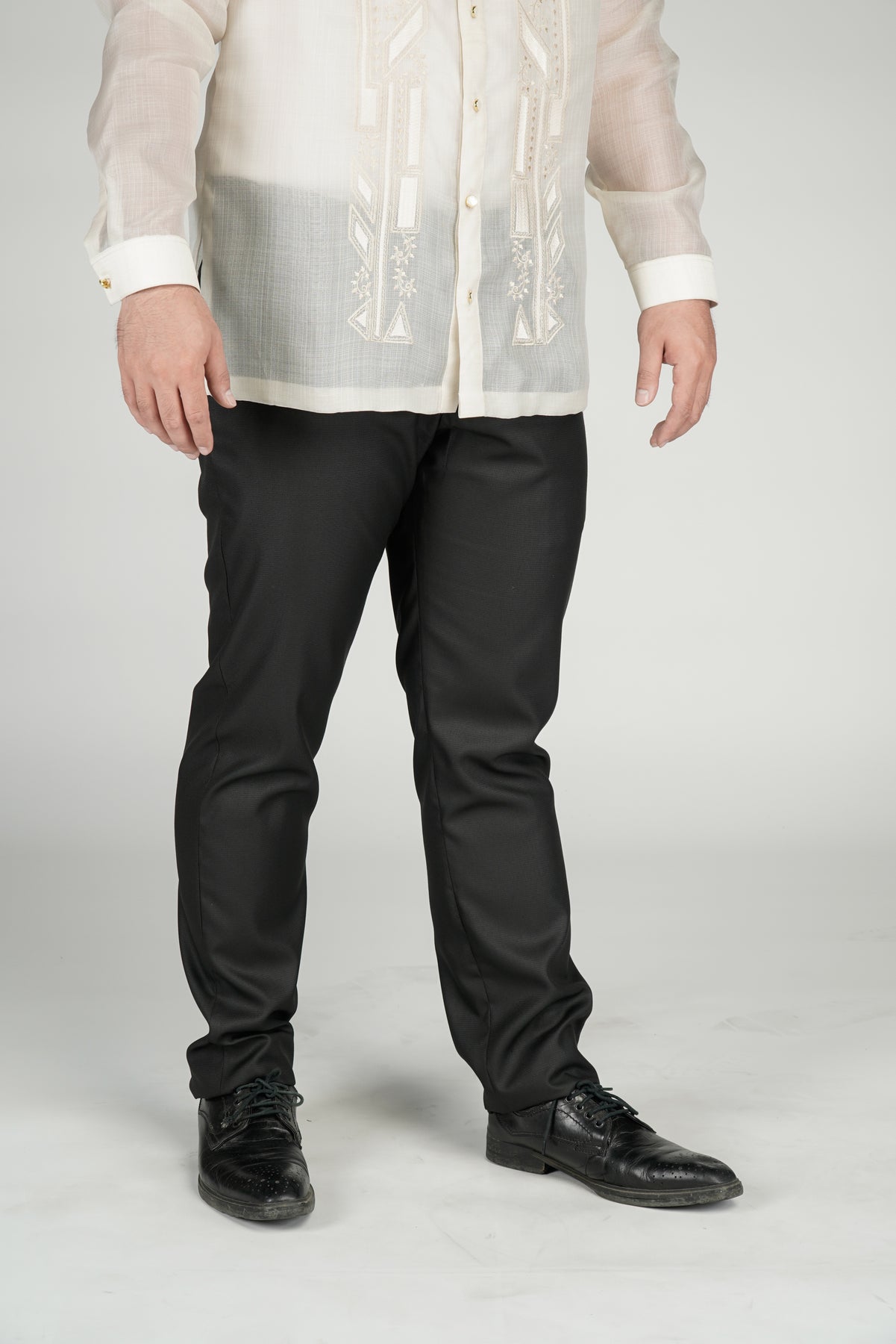 Men's Tailor Fit Formal Black Pants, Kultura Filipino – Kultura Filipino