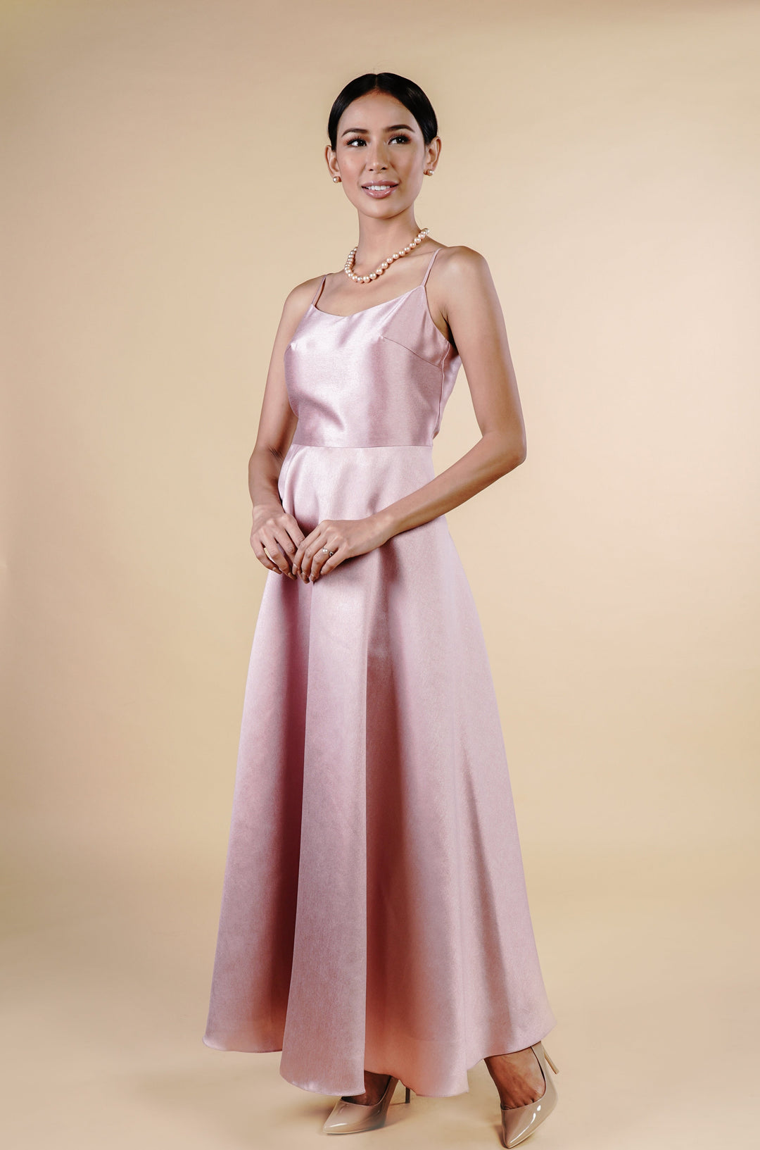 Vestido Largo Vestido Shantung De Seda Prom Dress Vestido Rosa Strapless Light Pink Stretch Satin Long Vestido Largo Vestido Shantung De Seda Prom Dress Vestido Rosa Strapless Light Pink Stretch Satin Long