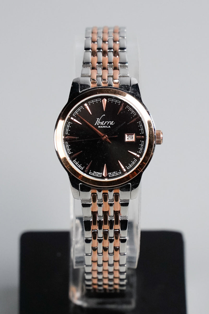 Ibarra Rivera Two-Tone Gold Watch in Silver Dial, 29mm – Kultura ...