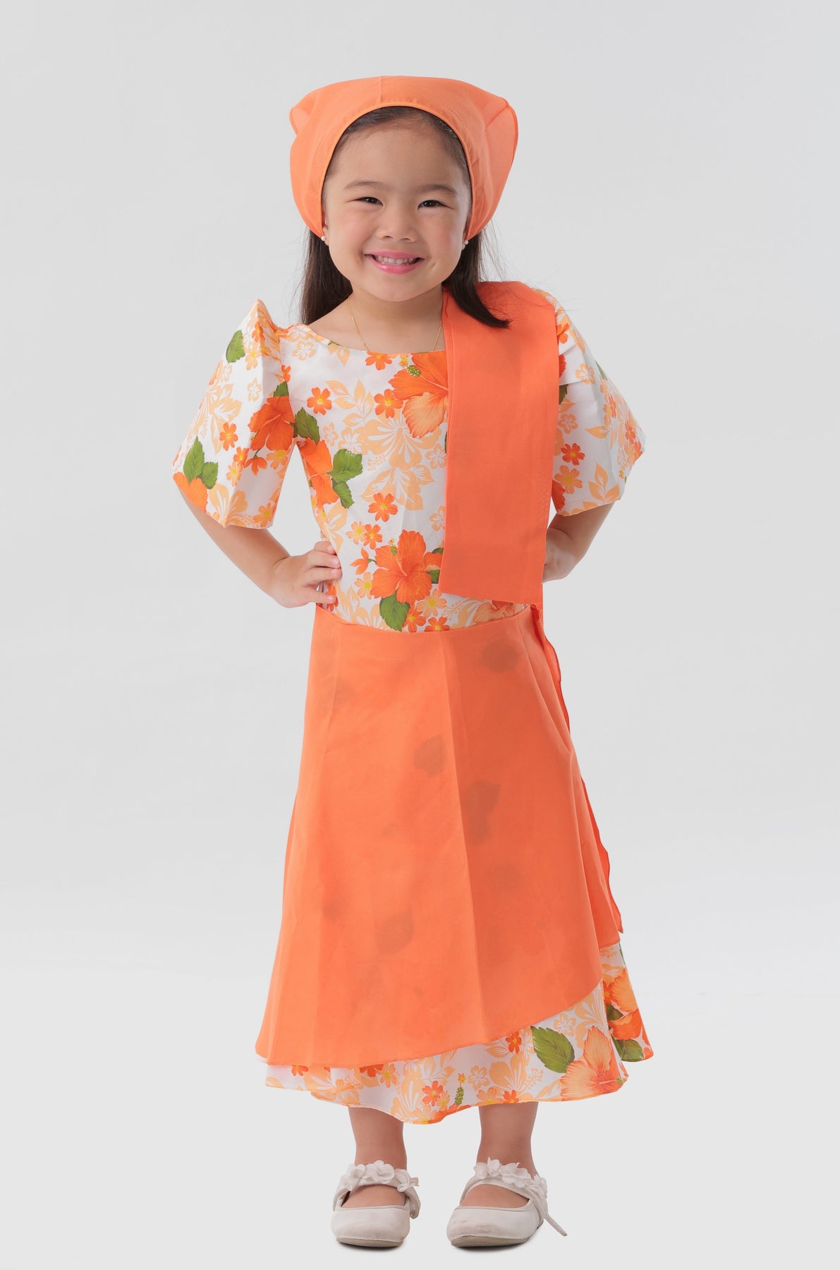 Girls Terno Dress With Tapis, Alampay And Bandana – Kultura Filipino |  Support Local