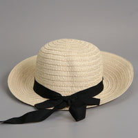 Straw Hat with Ribbon