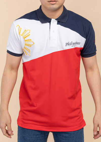 My Philippines Men's 3 Stars and the Sun Polo Shirt at Kultura Store