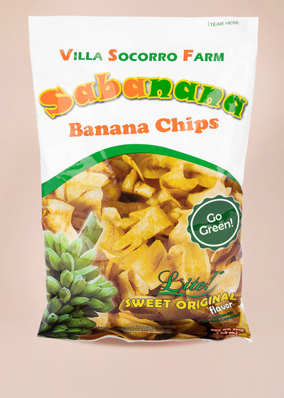 Banana Chips Lite Sweet Original Flavor - Kultura Filipino | Support Local