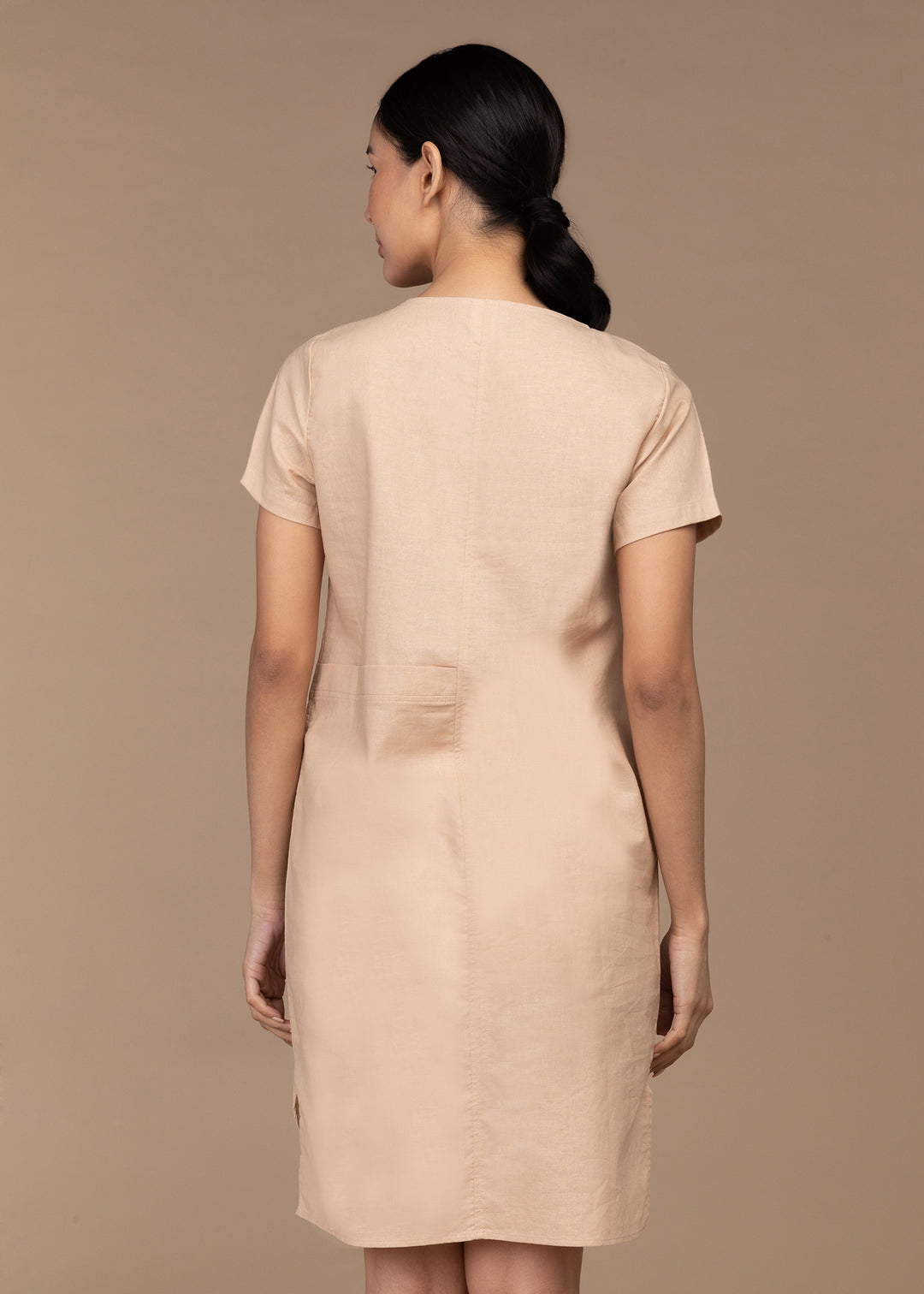chinese dress ladies Anita Linen Dress in Sage – Little Rascals Philippines