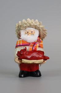 Filipino Santa with Lechon Christmas Ornament